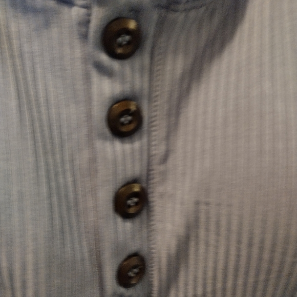 Blue Ribbed One-Piece Swimsuit - Picture 3 of 6